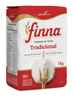 Embalagem do Produto Finna wheat flour type 1, paper bag