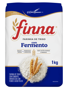 Embalagem do Produto Finna com Fermento, Papel
